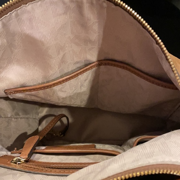 Michael Kors suede leather Elana shoulder bag - Picture 6 of 11